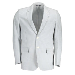 White Cotton Men Jacket Gant