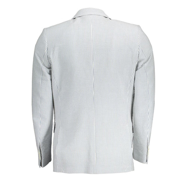 White Cotton Men Jacket Gant