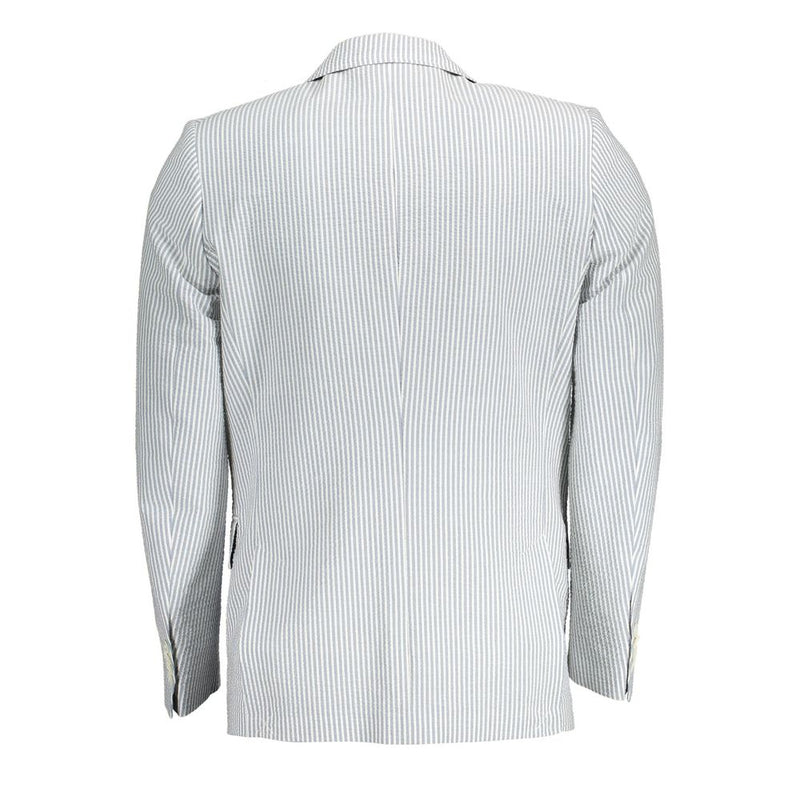 White Cotton Men Jacket Gant