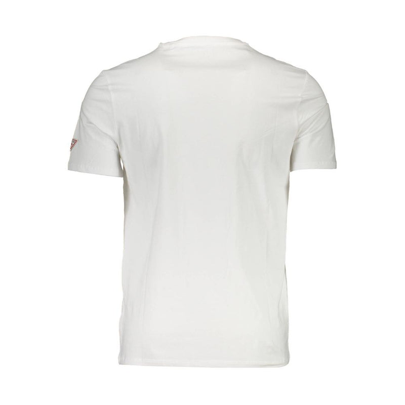 White Cotton Men T-Shirt Guess Jeans