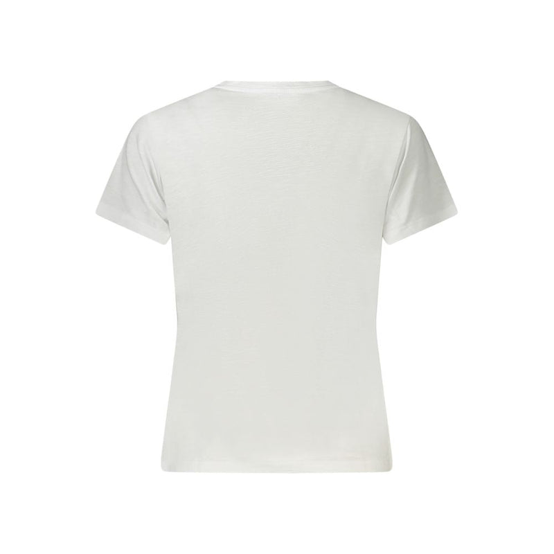 White Cotton Women T-Shirt Guess Jeans