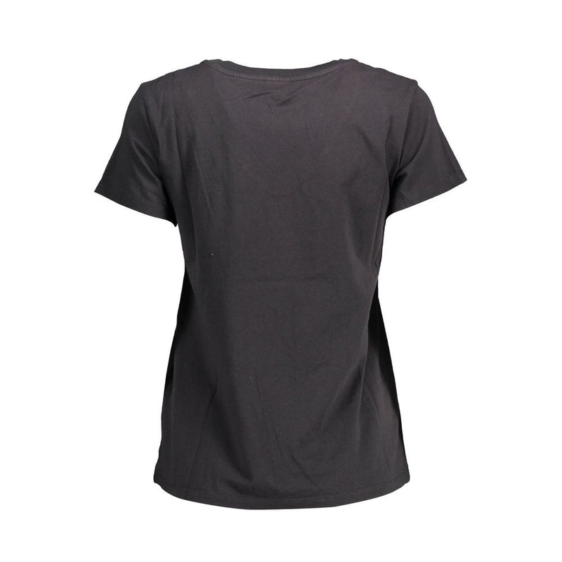 Black Cotton Women T-Shirt Levi's