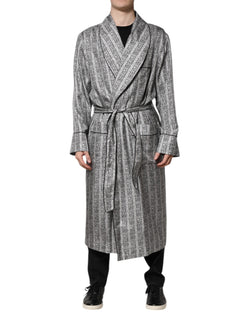 Multicolor Floral Robe Coat Wrap Jacket Dolce & Gabbana