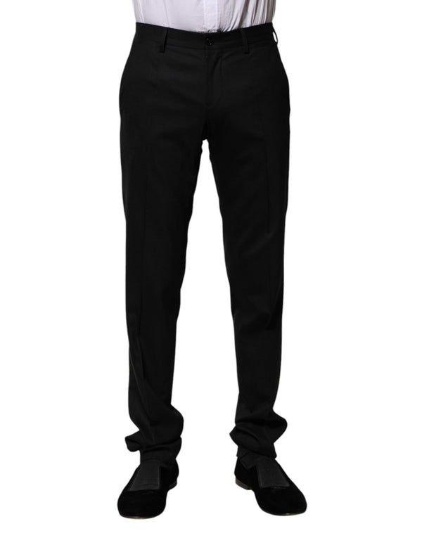 Black Wool Formal Dress Pants Dolce & Gabbana