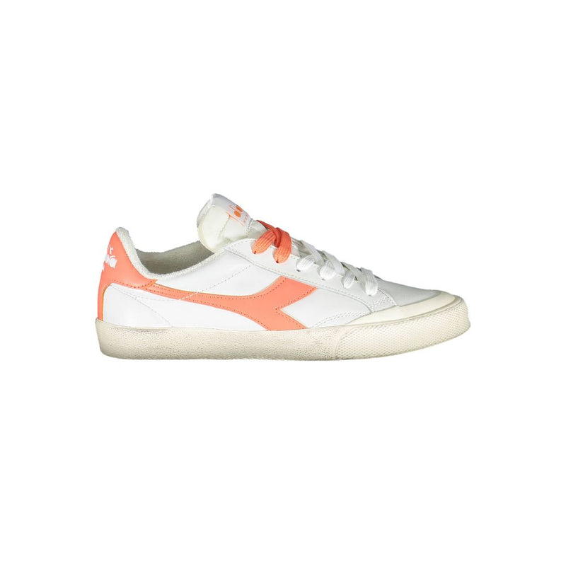 White Leather Women Sneaker Diadora