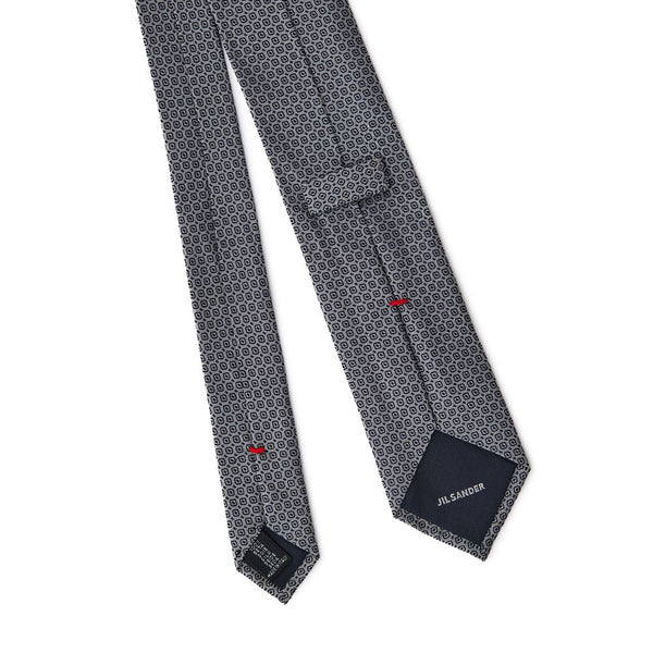 Gray Silk Ties & Bowty Jil Sander
