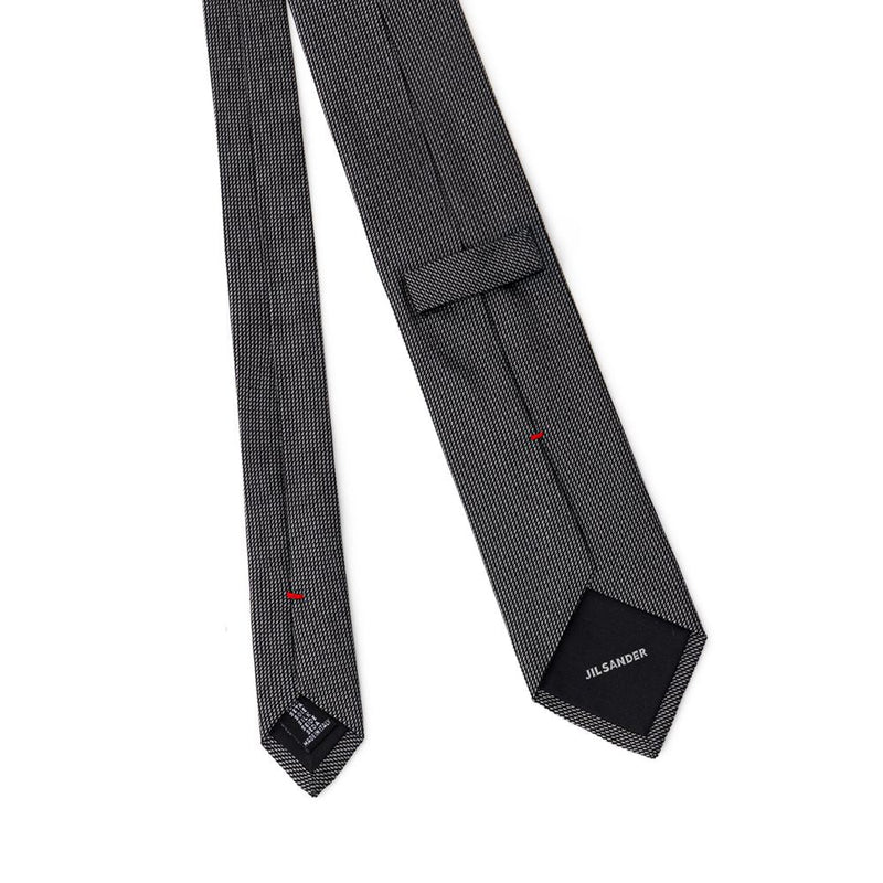 Gray Silk Ties & Bowty Jil Sander