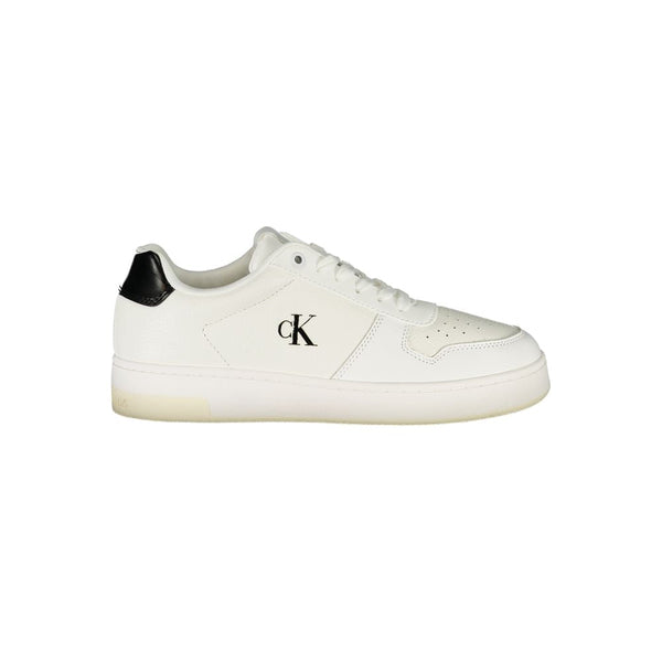 White Leather Women Sneaker Calvin Klein