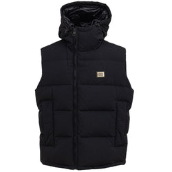 Black Polyester Sleveless Jacket Dolce & Gabbana