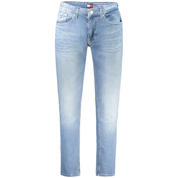 Light Blue Cotton Men Jeans Tommy Hilfiger