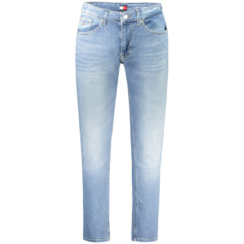 Light Blue Cotton Men Jeans Tommy Hilfiger