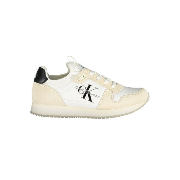 White Polyester Women Sneaker Calvin Klein
