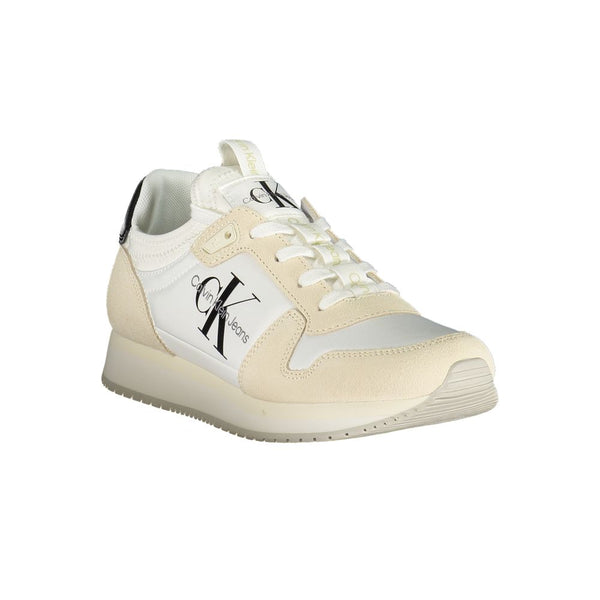 White Polyester Women Sneaker Calvin Klein
