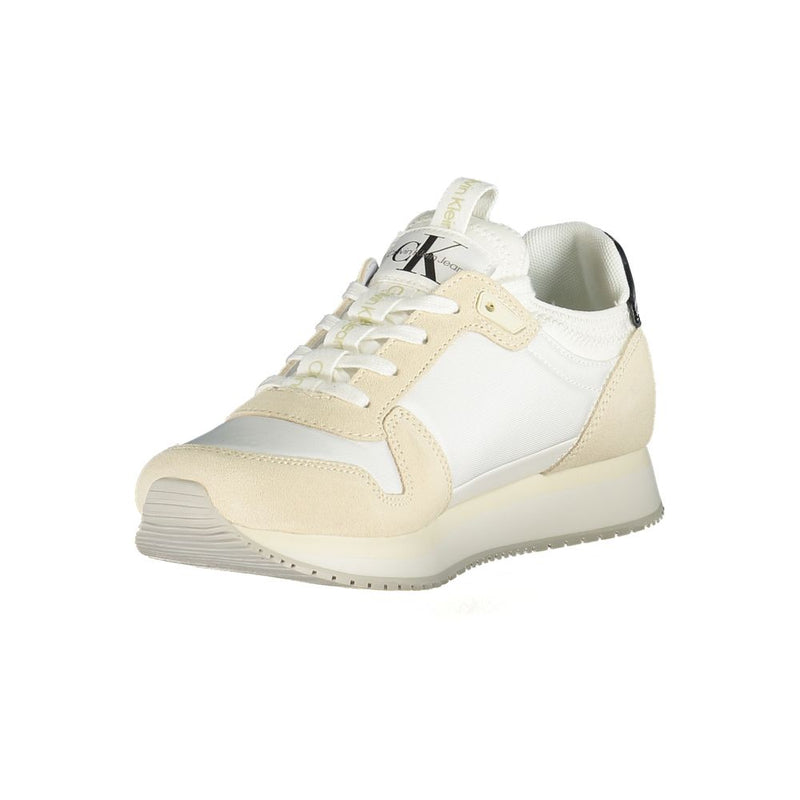 White Polyester Women Sneaker Calvin Klein