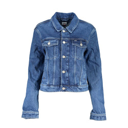 Blue Cotton Women Jacket Tommy Hilfiger