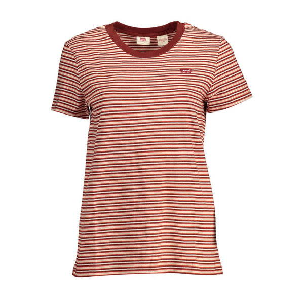Red Cotton Women T-Shirt Levi's