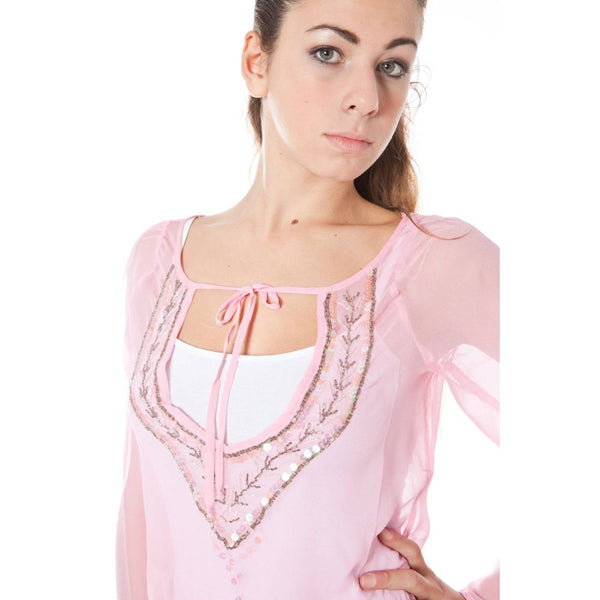 Pink Silk Women T-Shirt Phard