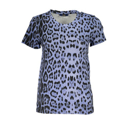 Light Blue Cotton Women Top Cavalli Class