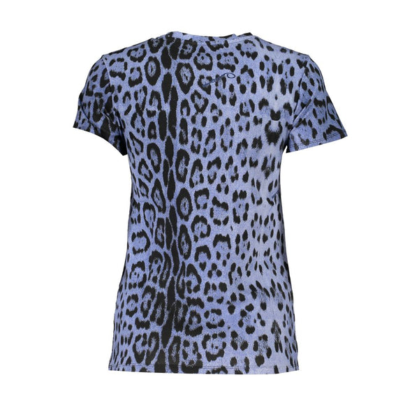 Light Blue Cotton Women Top Cavalli Class