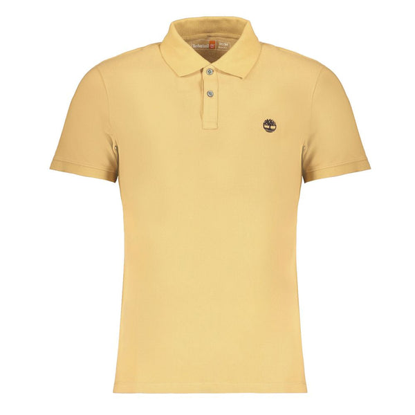 Beige Cotton Polo Shirt Timberland