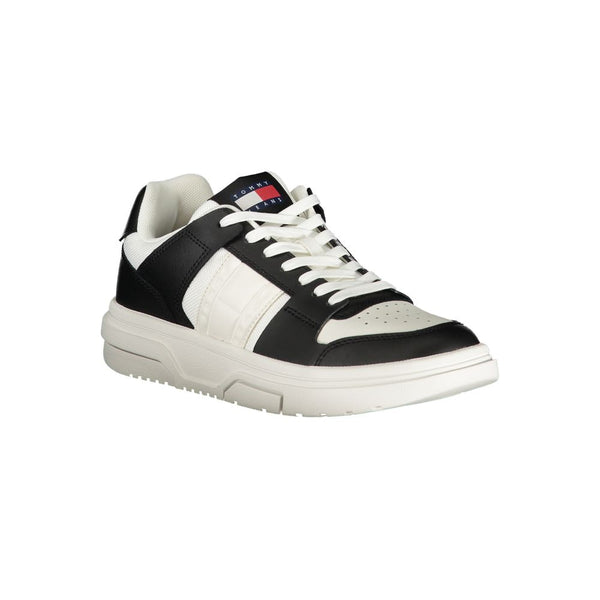 Black Leather Women Sneaker Tommy Hilfiger