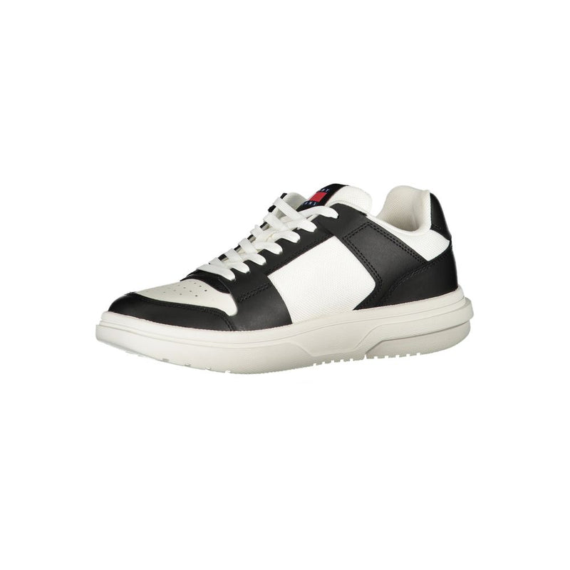 Black Leather Women Sneaker Tommy Hilfiger