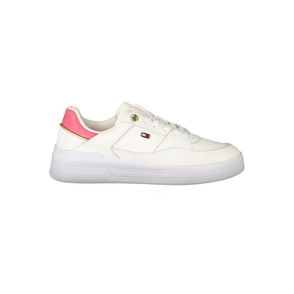 White Polyethylene Women Sneaker Tommy Hilfiger