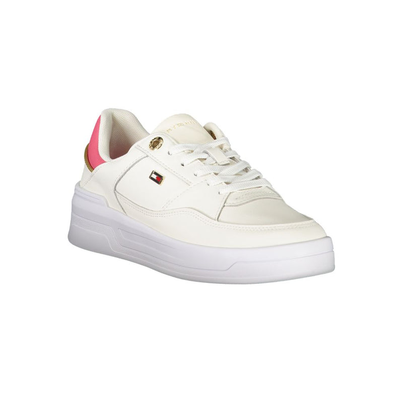White Polyethylene Women Sneaker Tommy Hilfiger