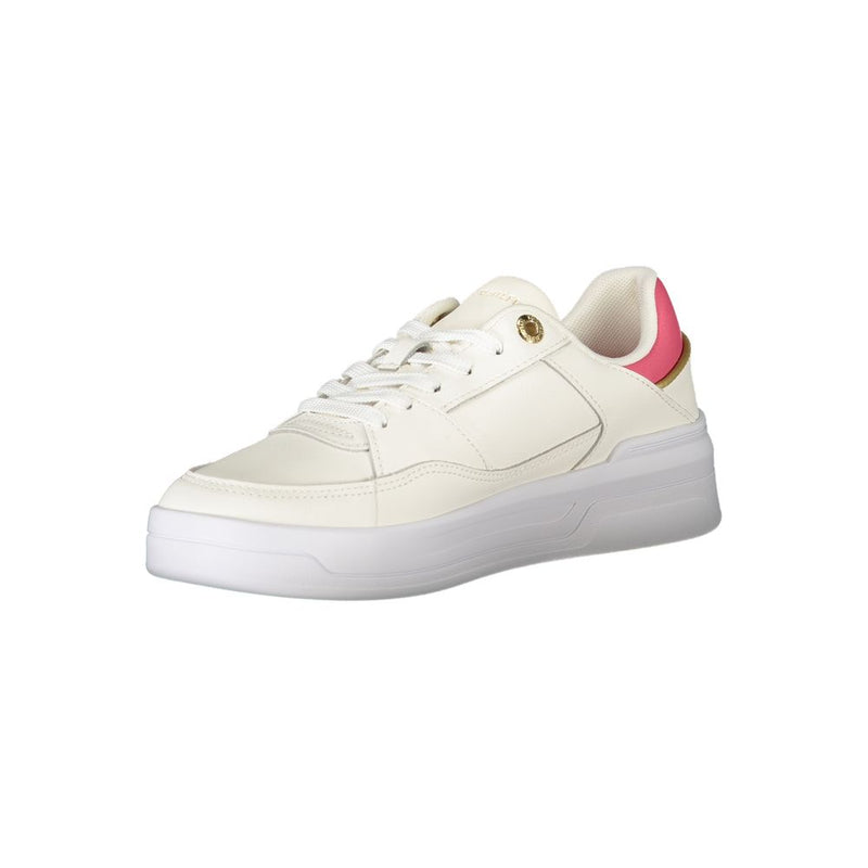 White Polyethylene Women Sneaker Tommy Hilfiger