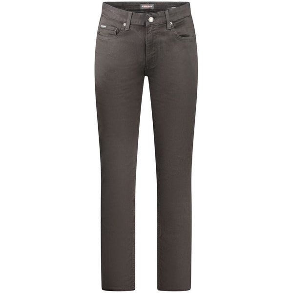 Black Cotton Men Slim Jean Guess Jeans