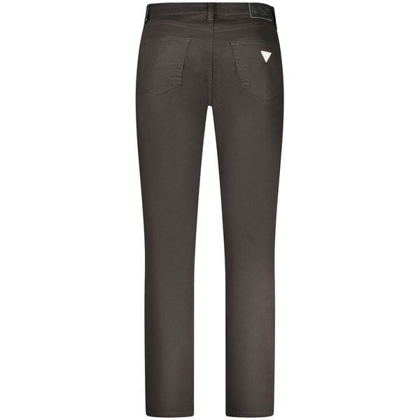 Black Cotton Men Slim Jean Guess Jeans