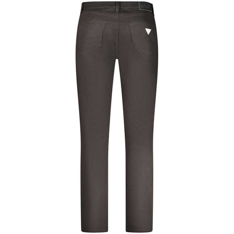 Black Cotton Men Slim Jean Guess Jeans