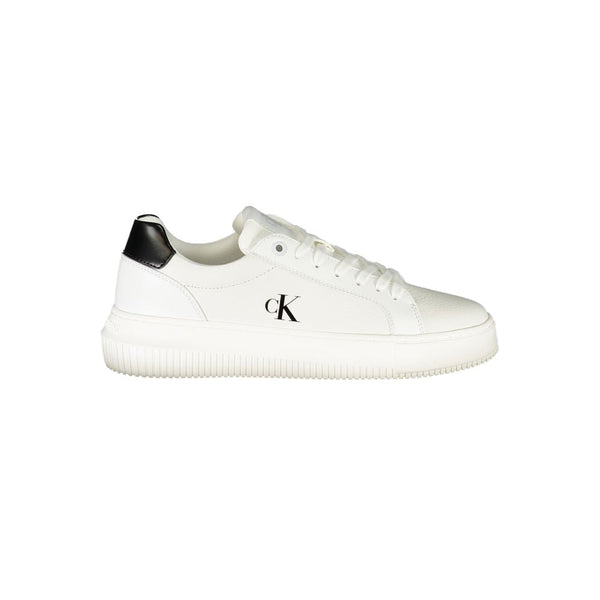 White Leather Women Sneaker Calvin Klein