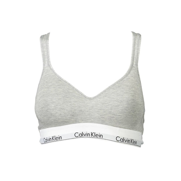Brown Cotton Women Bralette Calvin Klein