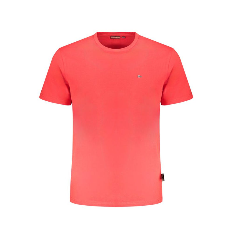Red Cotton T-Shirt Napapijri