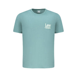 Green Cotton Men T-Shirt Lee