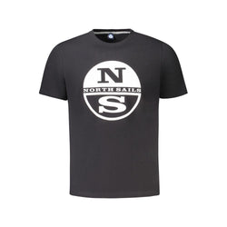 Black Cotton Men T-Shirt North Sails