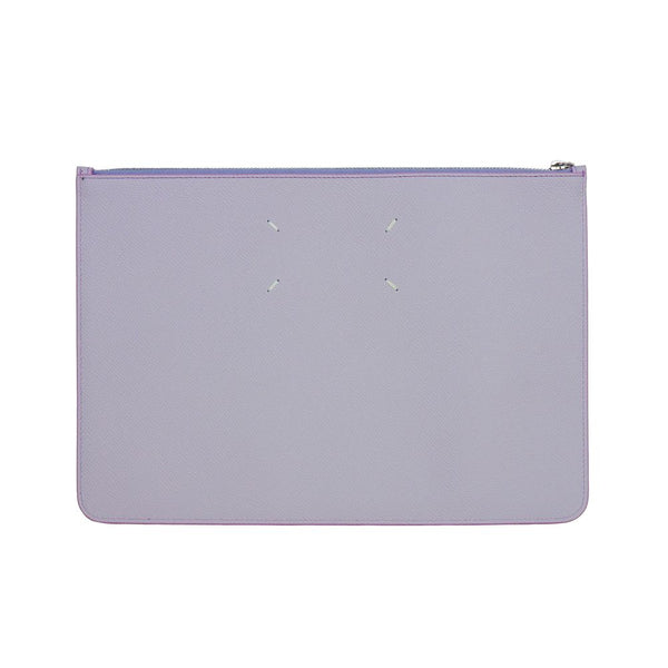 Purple Calfskin Clutch Bag Maison Margiela