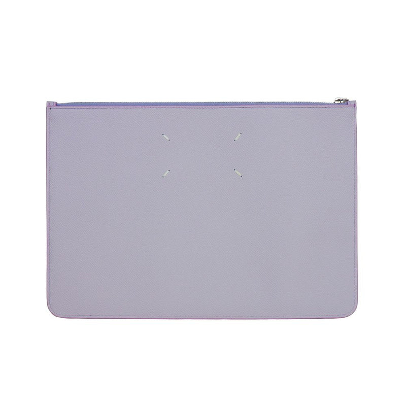 Purple Calfskin Clutch Bag Maison Margiela