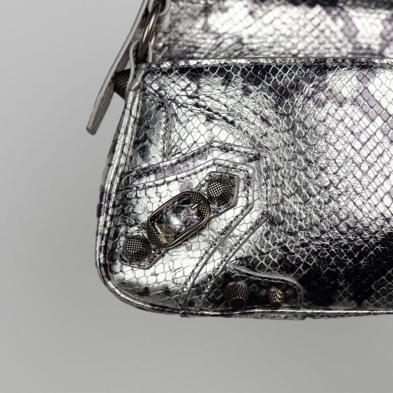 Gray Calfskin Handbag Balenciaga