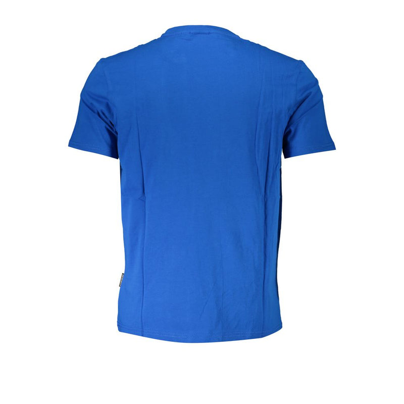 Blue Cotton T-Shirt Napapijri