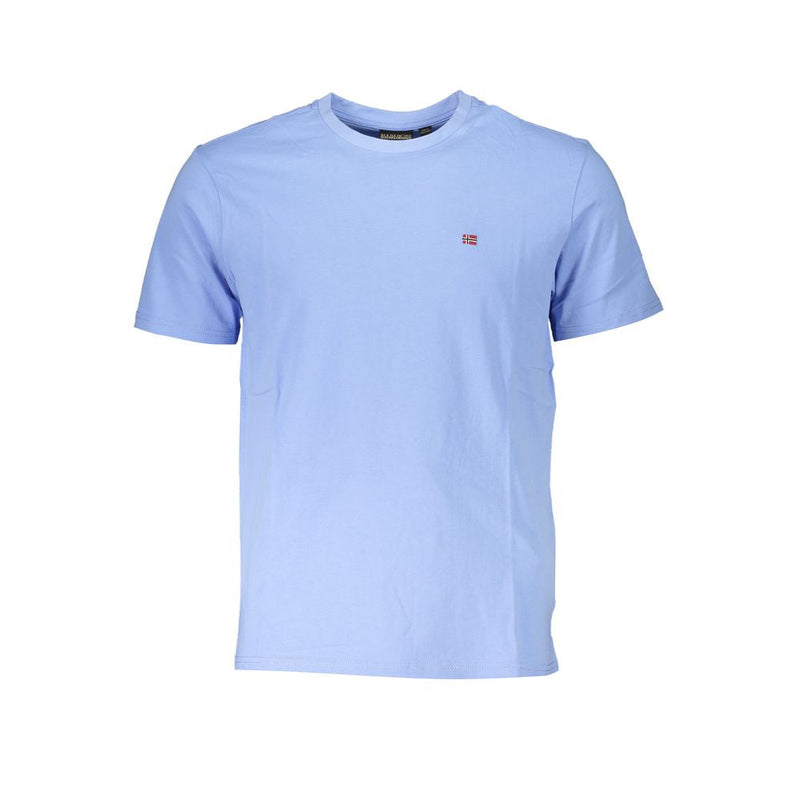 Blue Cotton T-Shirt Napapijri