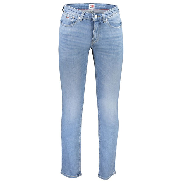 Light Blue Cotton Men Jeans Tommy Hilfiger