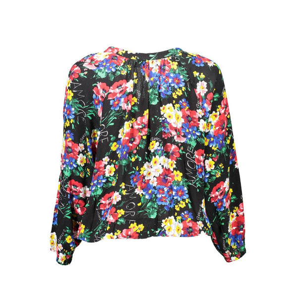 Black Viscose Women Top Desigual