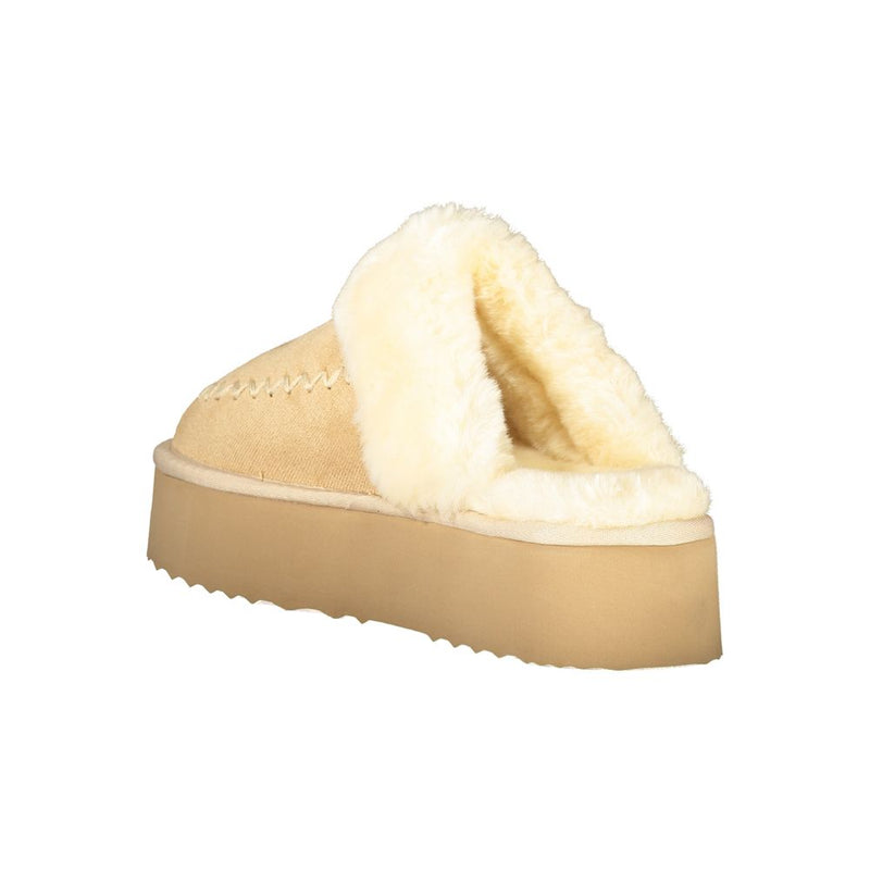 Beige Polyester Women Sandal Laura Biagiotti