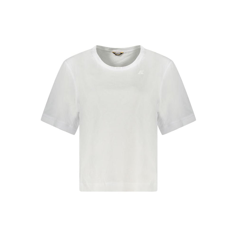 White Cotton Women Top K-WAY