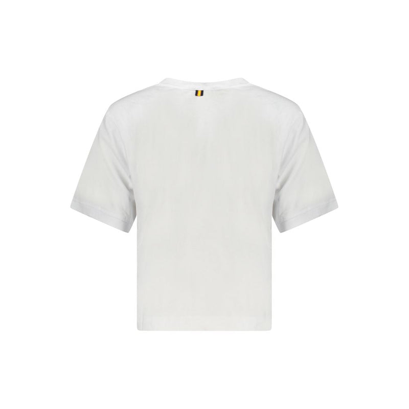 White Cotton Women Top K-WAY