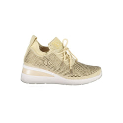 Beige Polyester Women Sneaker Laura Biagiotti
