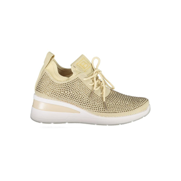 Beige Polyester Women Sneaker Laura Biagiotti