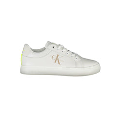 White Leather Women Sneaker Calvin Klein